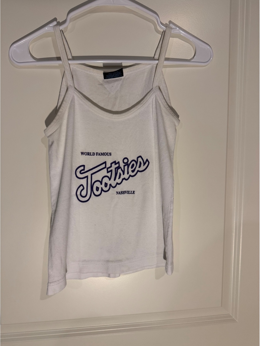 White Tootsies Nashville Tank Top Medium